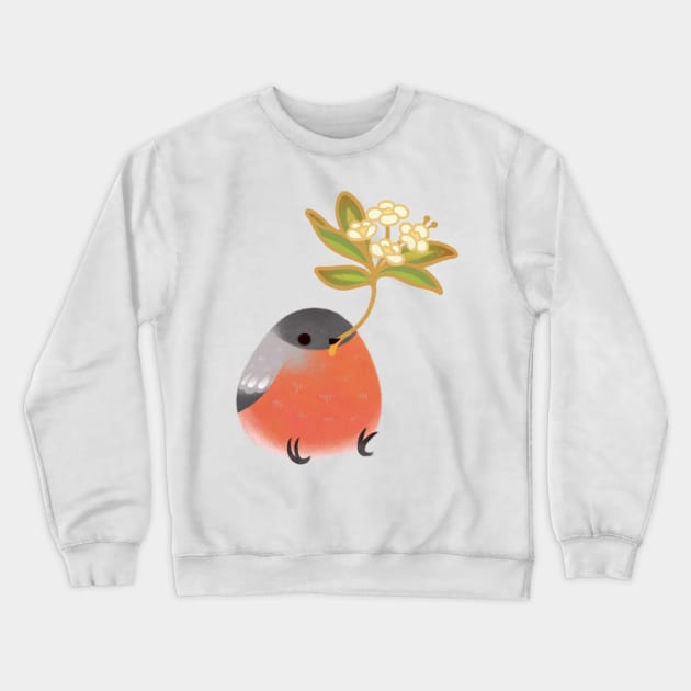 eurasian bullfinch2 Crewneck Sweatshirt by pikaole